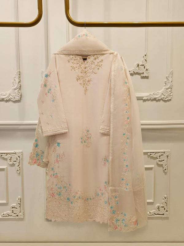 3 Piece - Pure Khaddi Silk Embroidered  Suit S115379