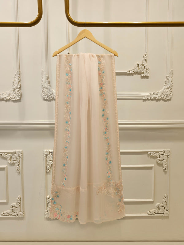 3 Piece - Pure Khaddi Silk Embroidered  Suit S115379