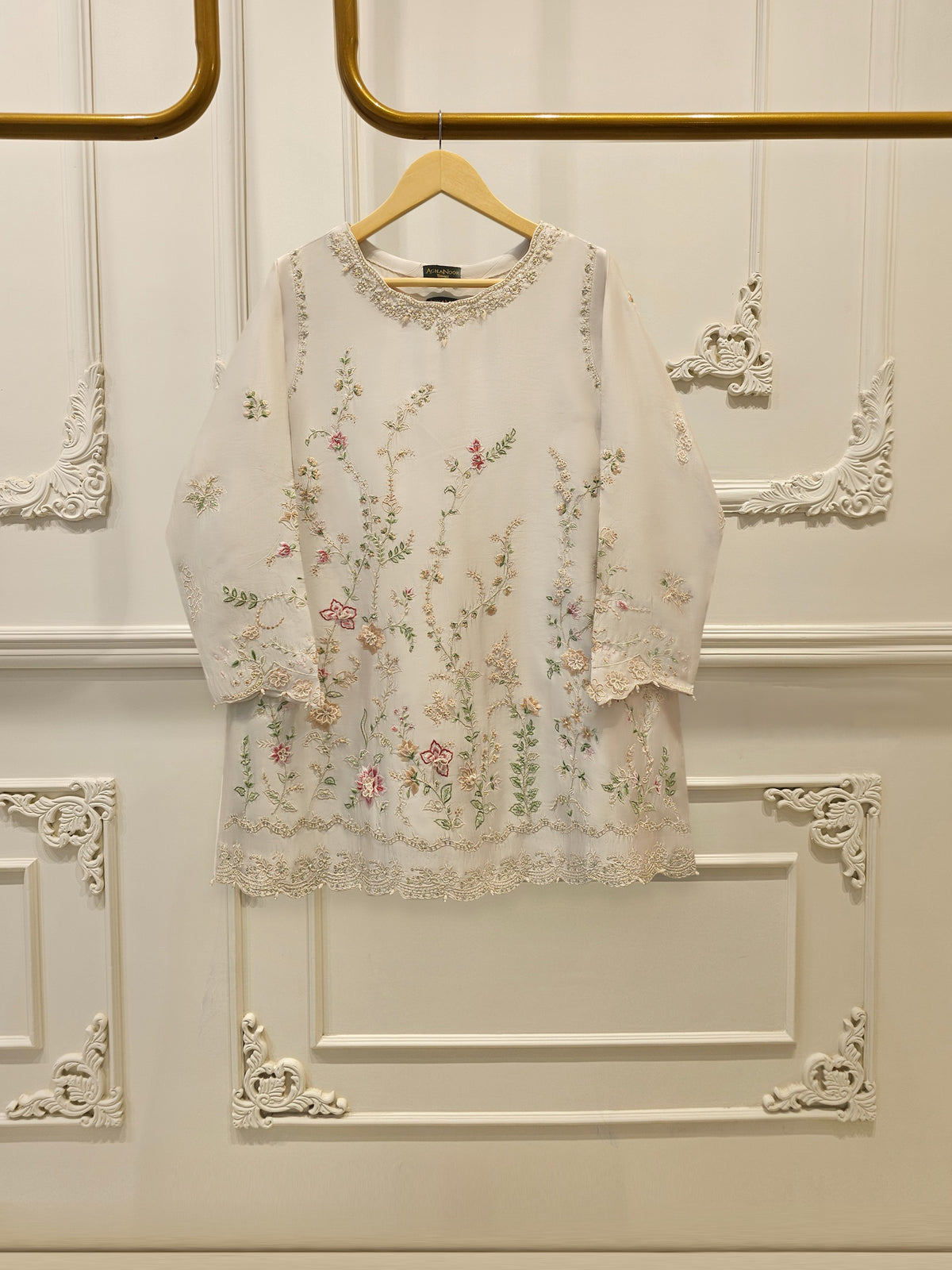2 Piece- Pure Sheesha Silk Embroidered Suit S115381