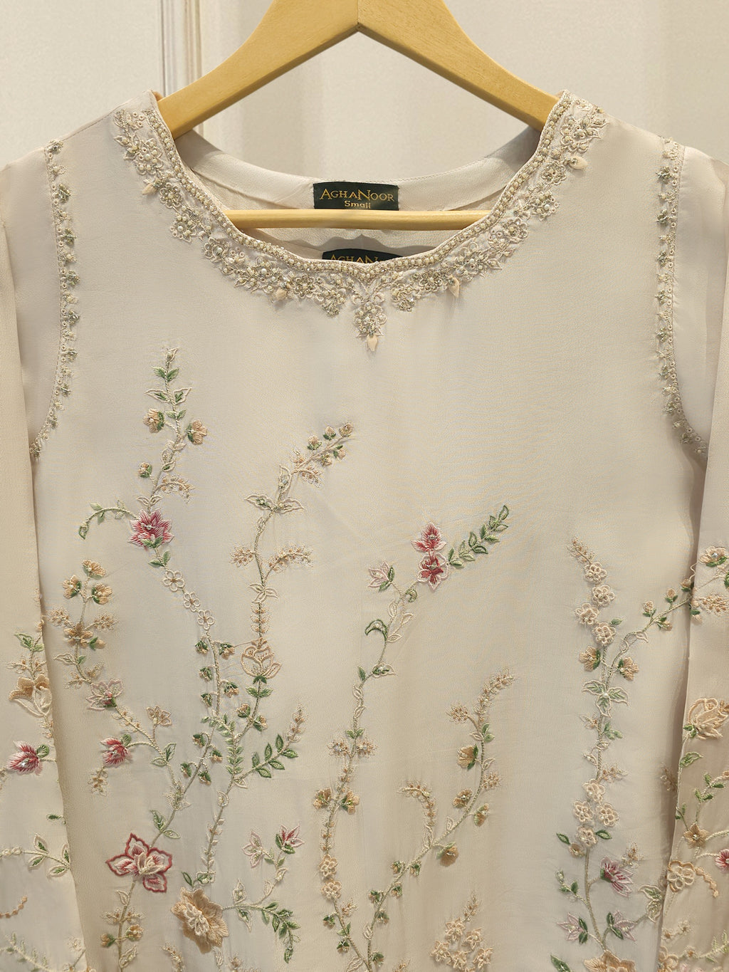 2 Piece- Pure Sheesha Silk Embroidered Suit S115381