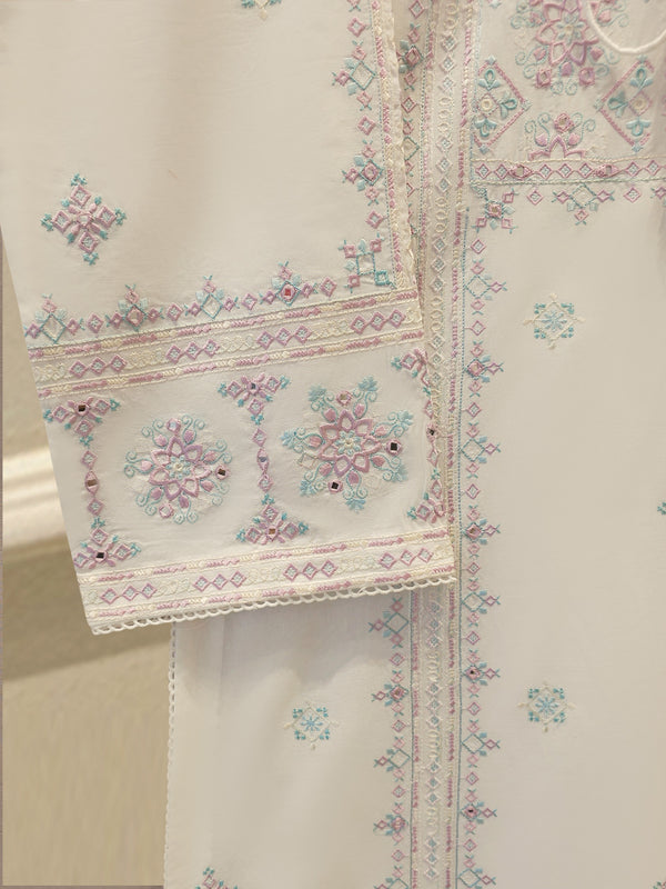 2 Piece - Embroidered Cambric Suit S115290