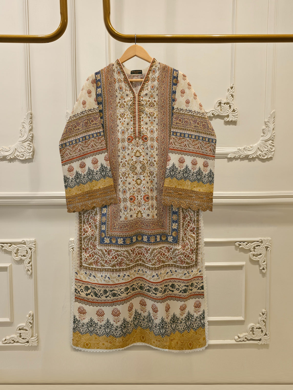 Digital printed Lawn Shirt-S115131