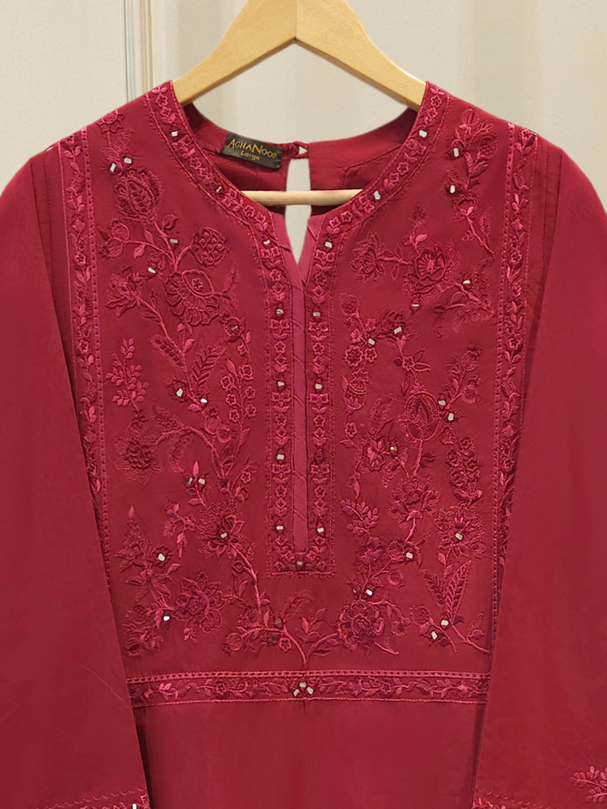 2 Piece - Embroidered Cambric Suit S114395