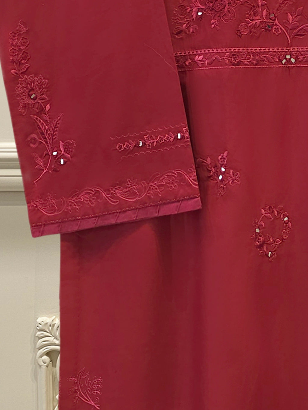 2 Piece - Embroidered Cambric Suit S114395