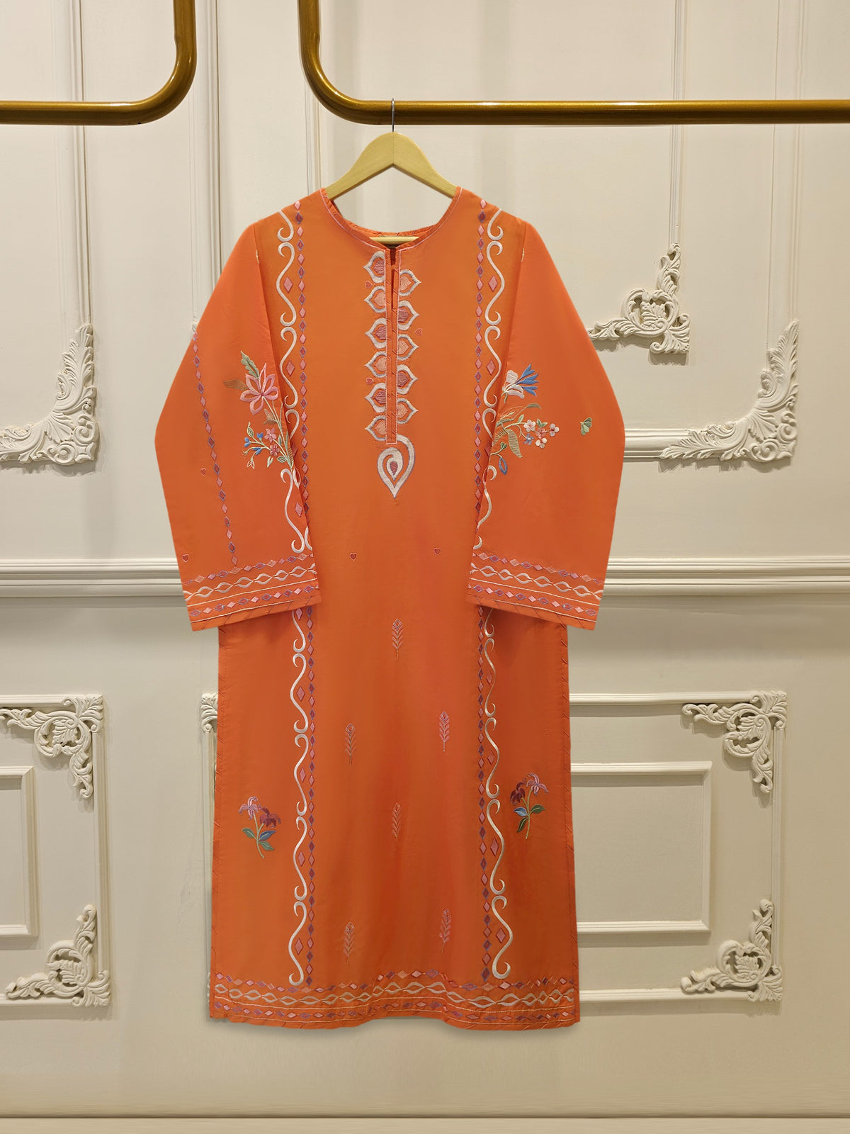2 Piece - Embroidered Cambric Suit WS00343