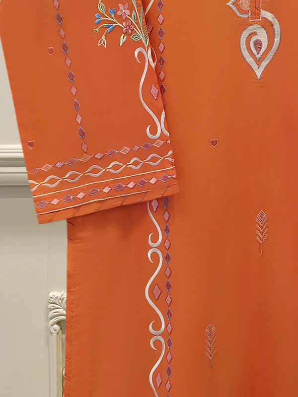 2 Piece - Embroidered Cambric Suit WS00343
