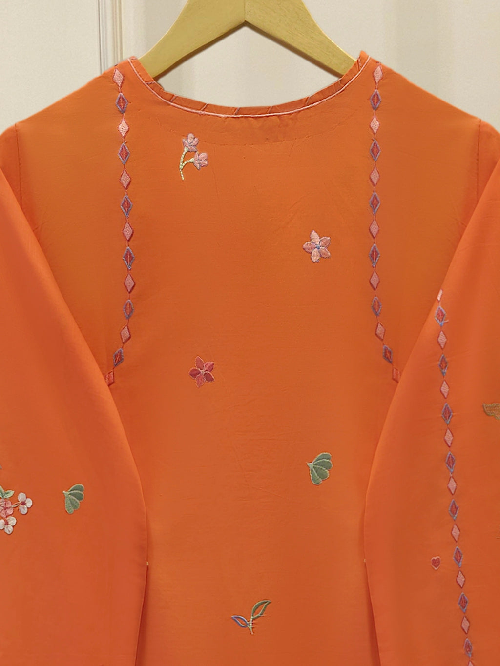 2 Piece - Embroidered Cambric Suit WS00343