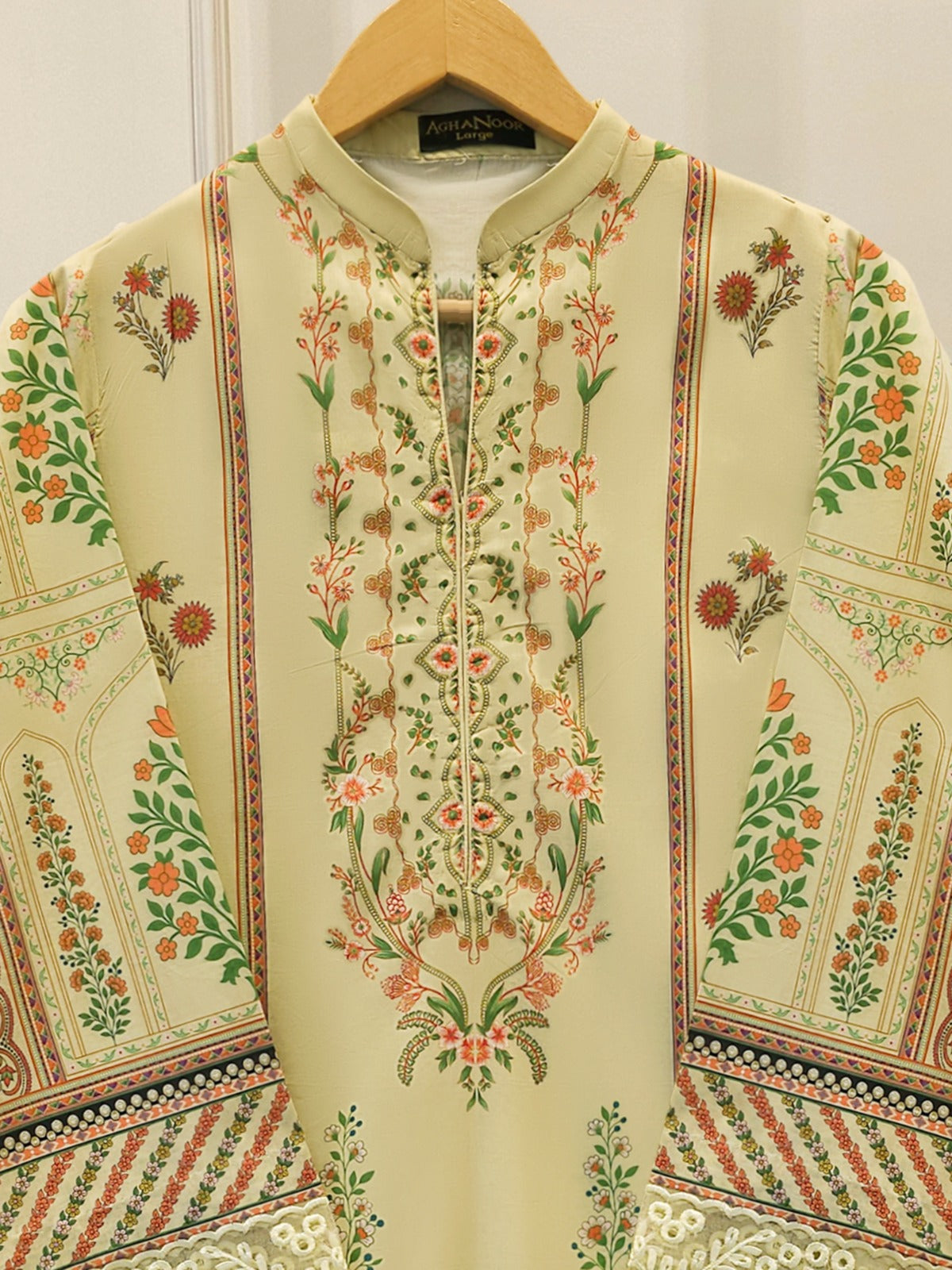 2 Piece -Digital Printed Cambric Suit S115093 Secondary image
