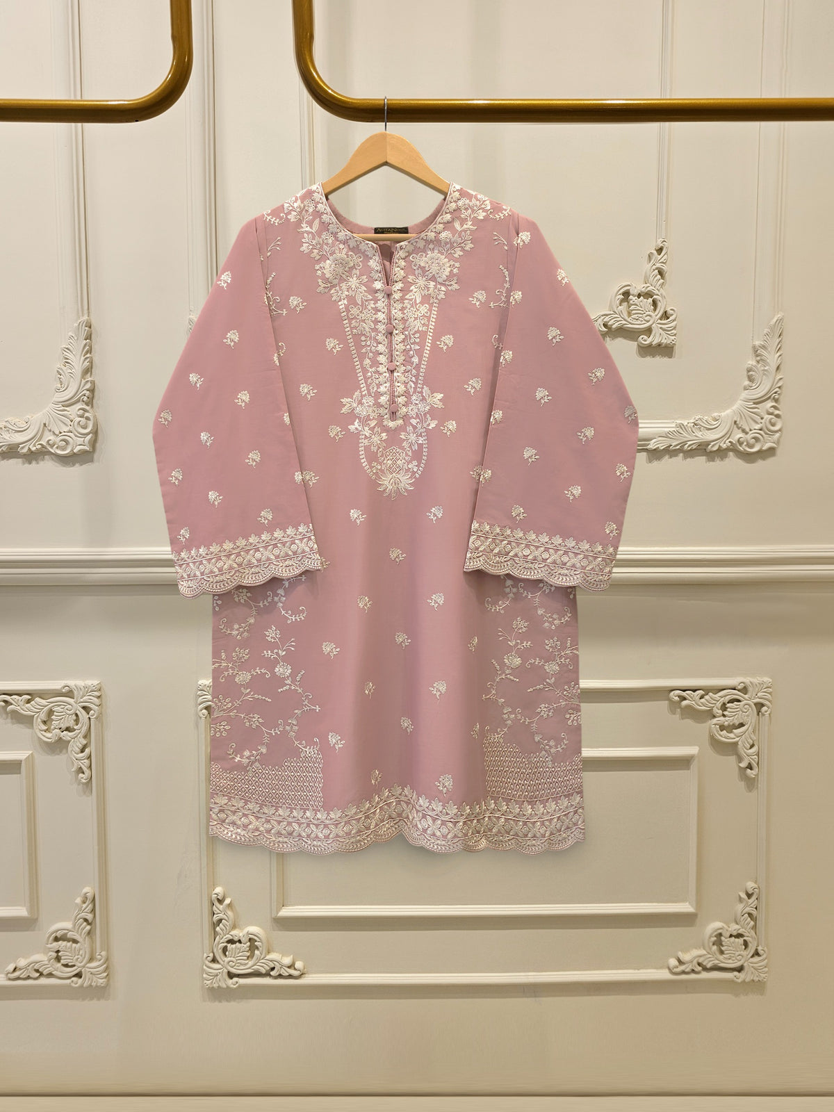 2 Piece  Embroidered Cambric Suit  S114881