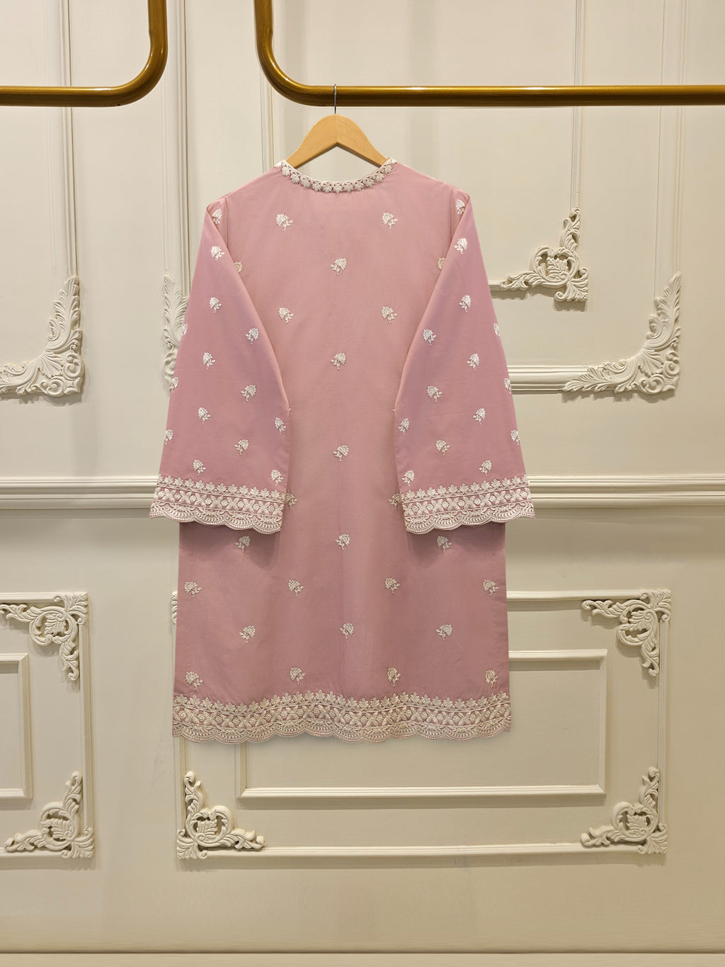 2 Piece  Embroidered Cambric Suit  S114881