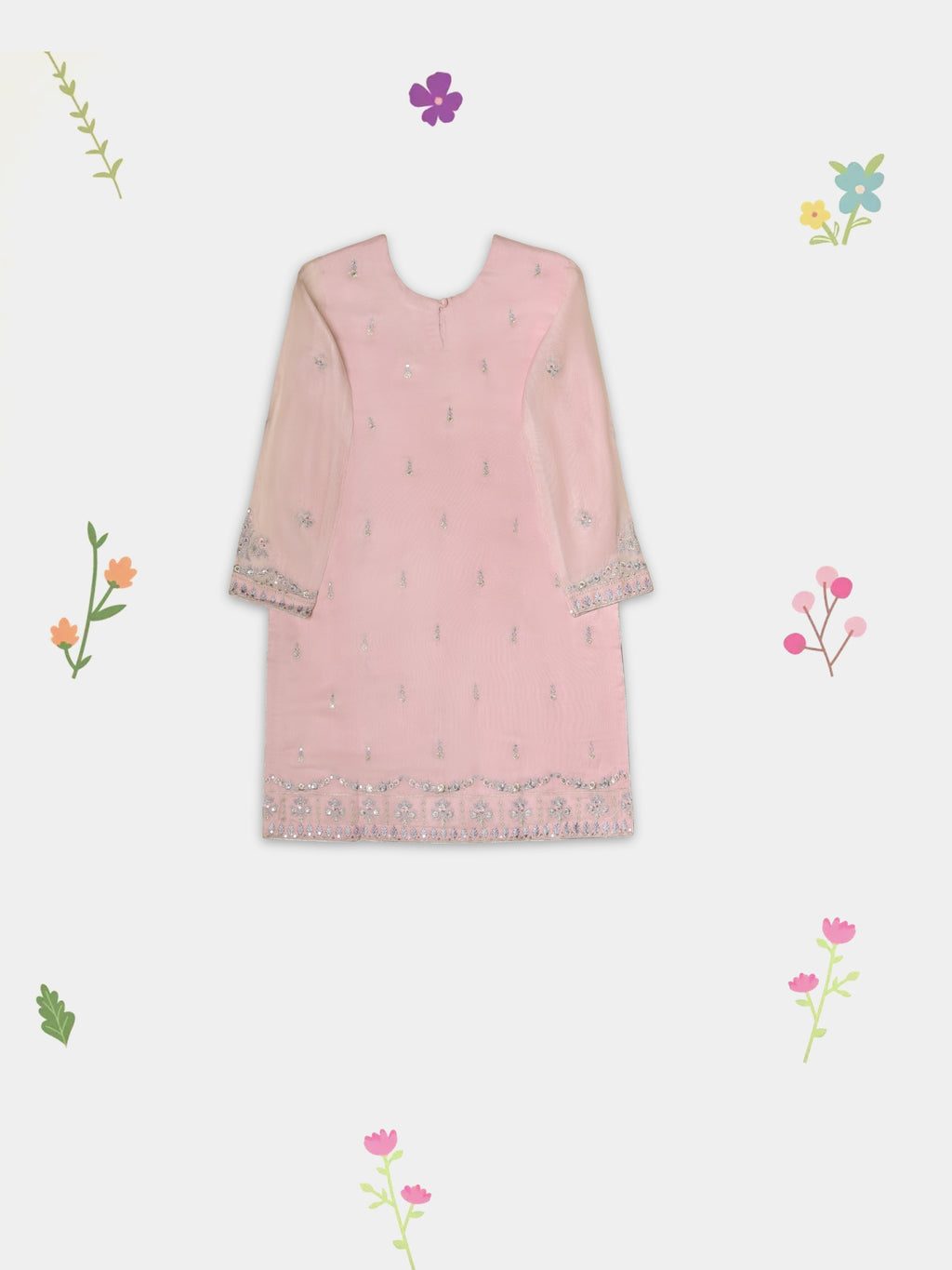 Embroidered Cotton Net Shirt KD-022