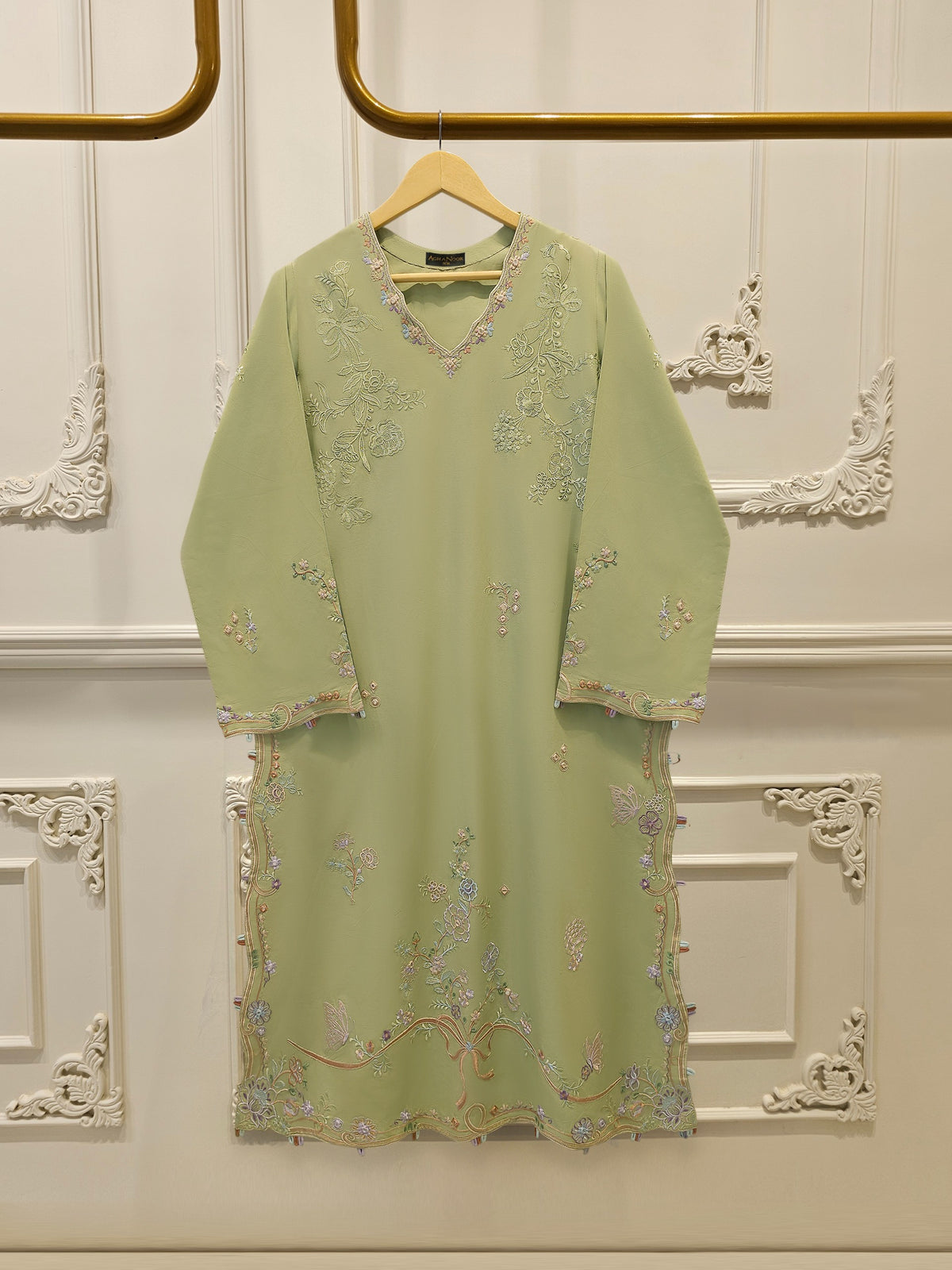 2 Piece - Embroidered Cambric Suit S115525