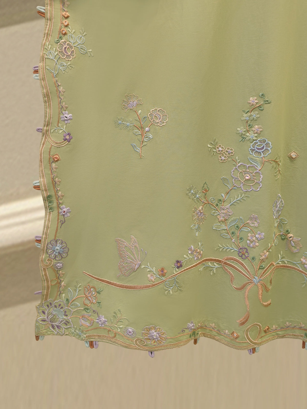 2 Piece - Embroidered Cambric Suit S115525