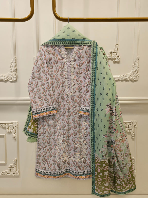 3 Piece Digital Printed Lawn Suit S115536