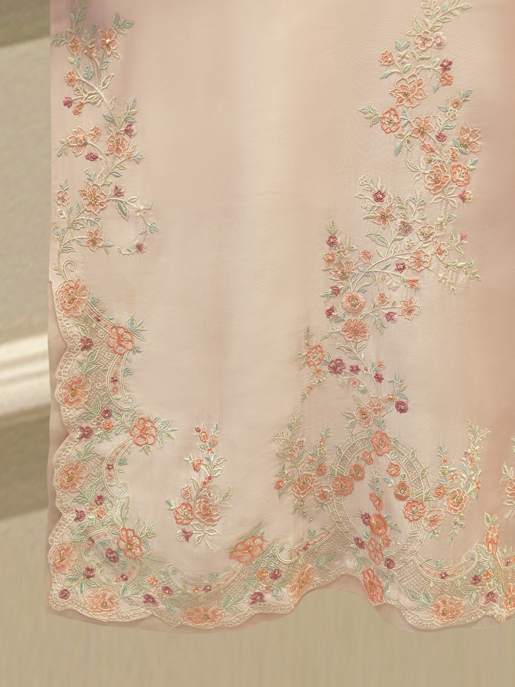 2 Piece- Pure Sheesha Silk Embroidered Suit S115540