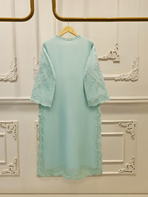 2 Piece - Pure Organza Embroidered Suit S113399