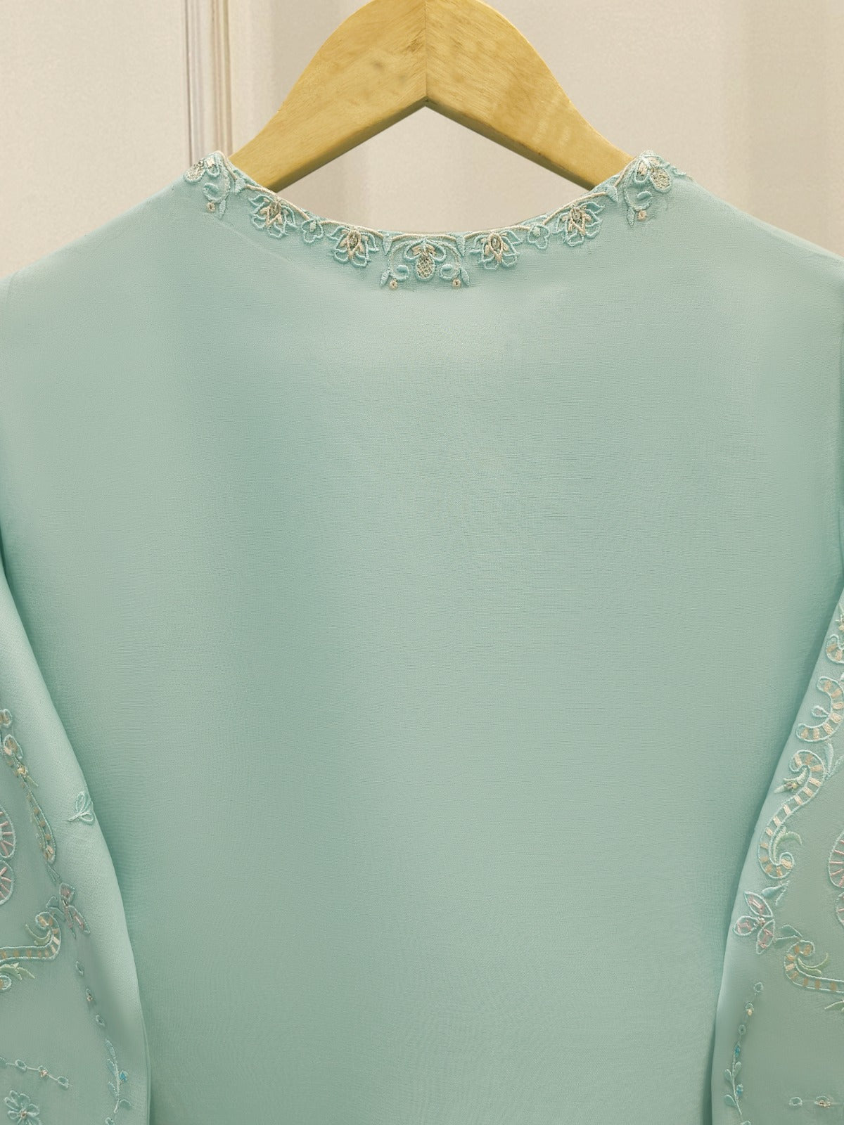 2 Piece - Pure Organza Embroidered Suit S113399