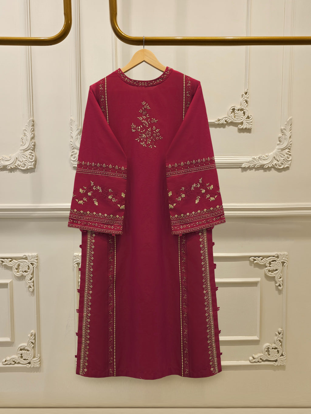 2 Piece - Embroidered Cambric Suit S115543