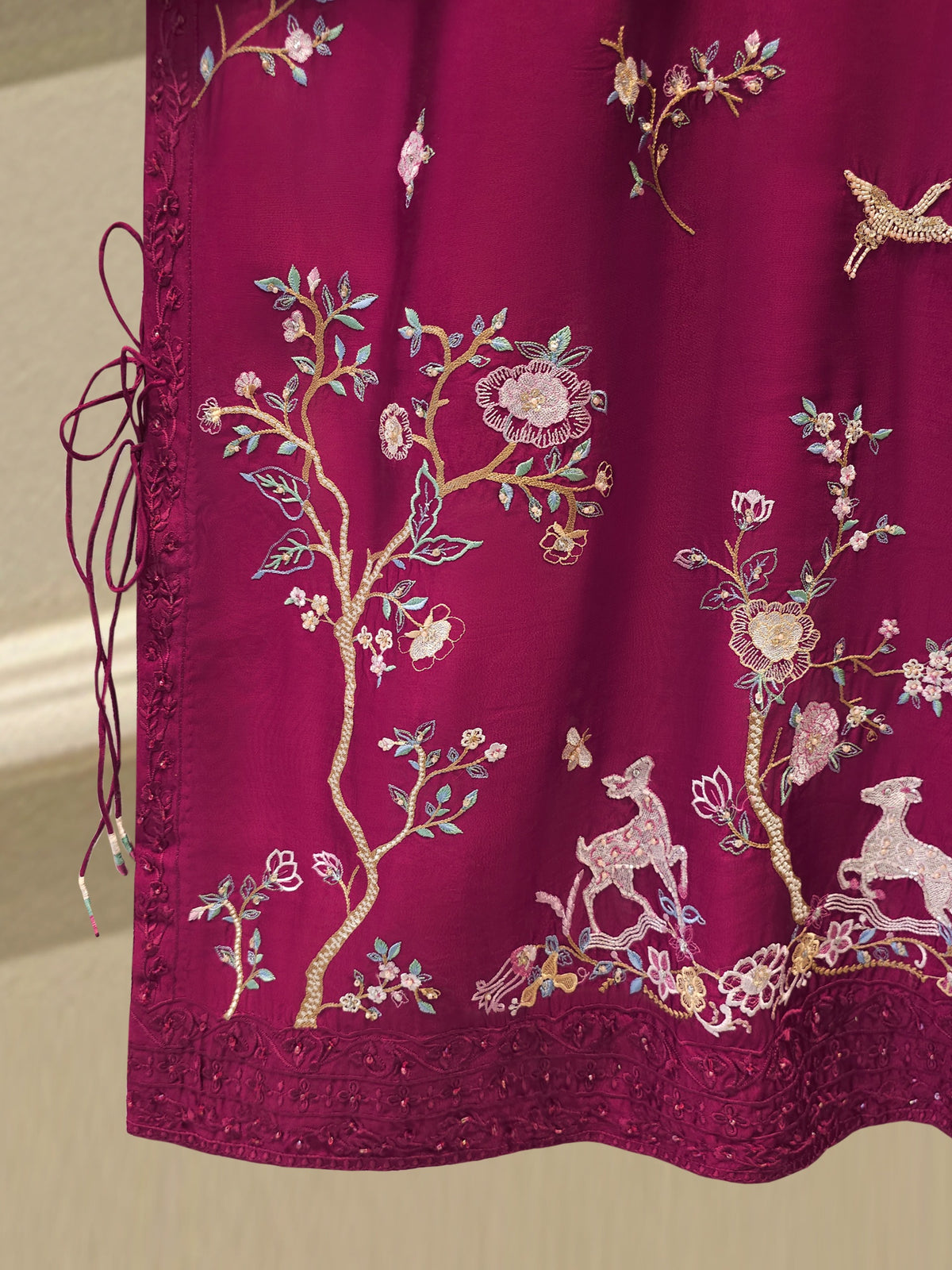 2 Piece- Pure Sheesha Silk Embroidered Suit S115549