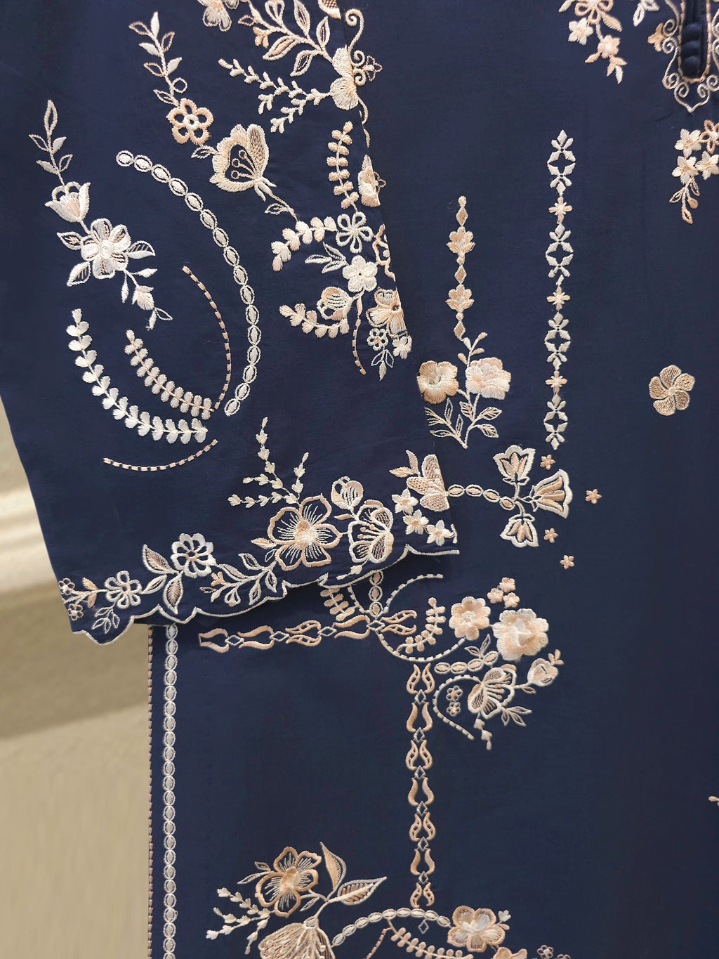 2 Piece - Embroidered Cambric Suit S115539