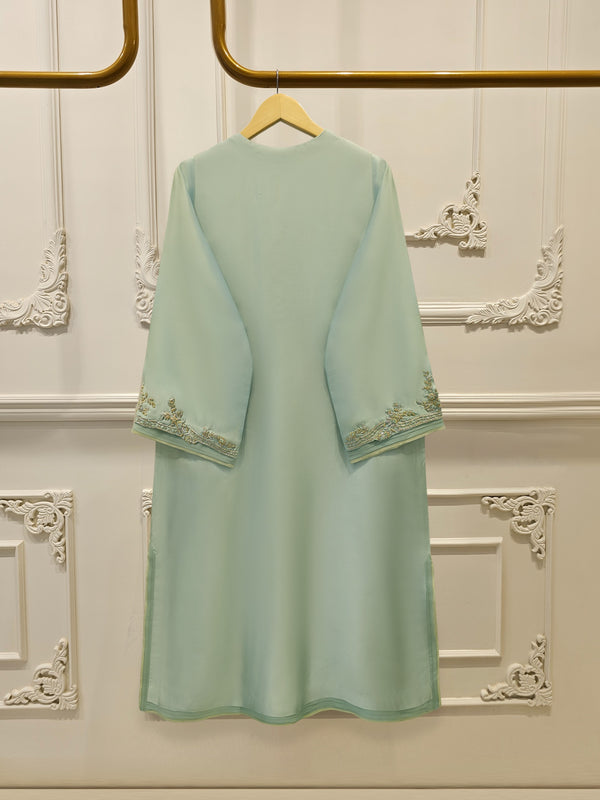 2 Piece- Pure Sheesha Silk Embroidered Suit S115577