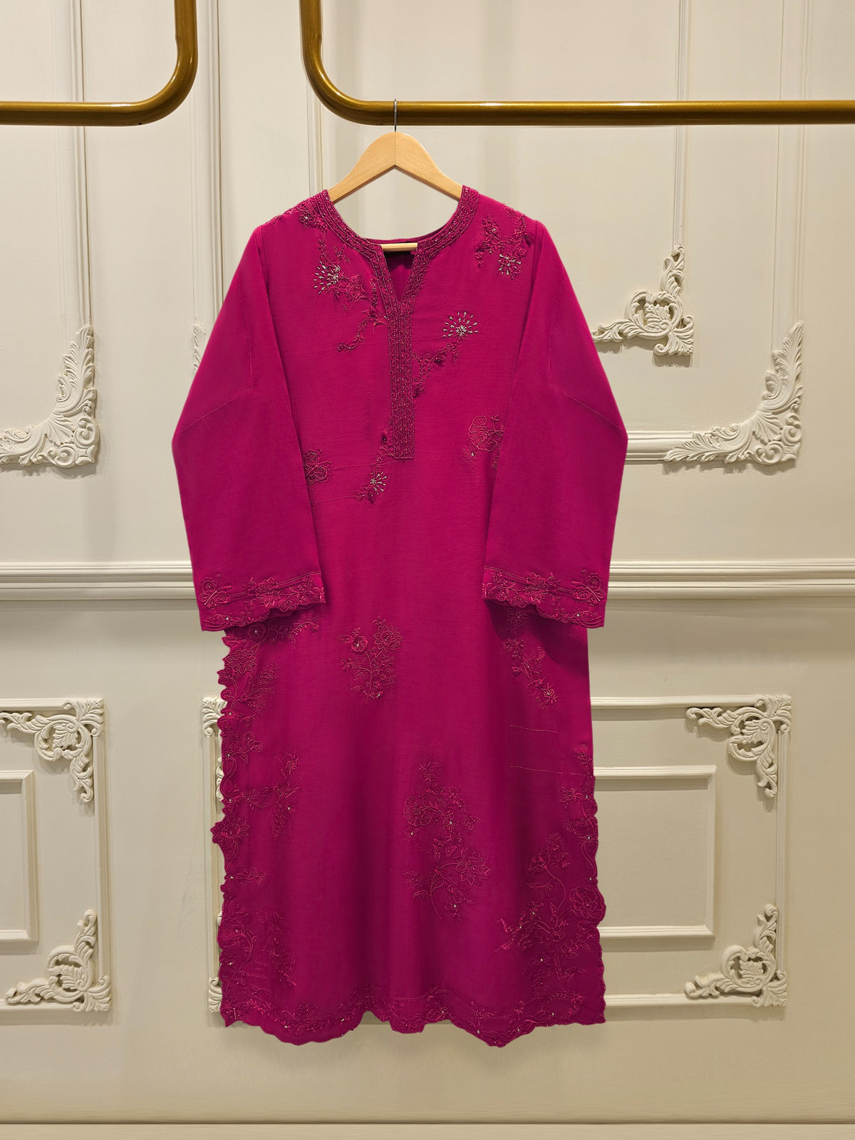 2 Piece - Embroidered Kora  Cotton Suit S115619 Main image