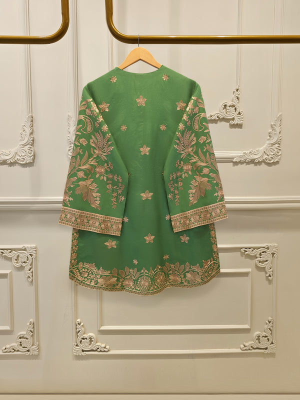 2 Piece - Embroidered Kora Silk Suit S115617
