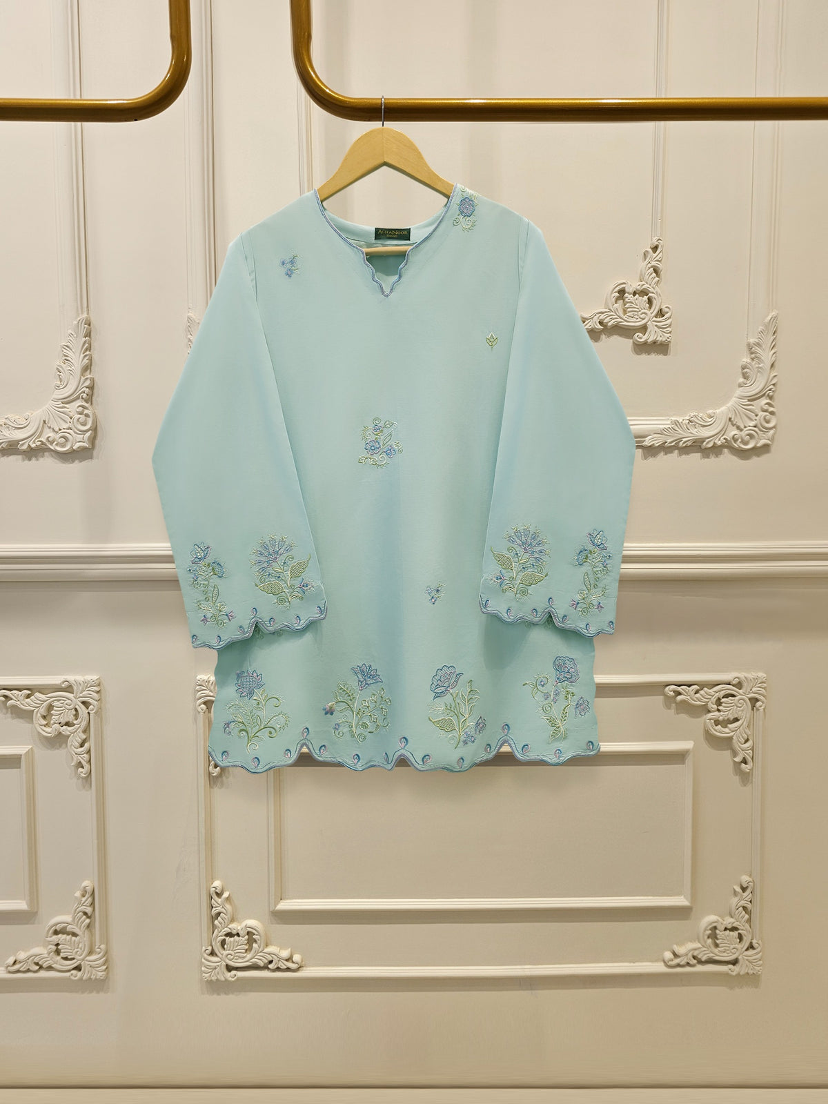 2 Piece - Embroidered Cambric Suit S115529 Main image