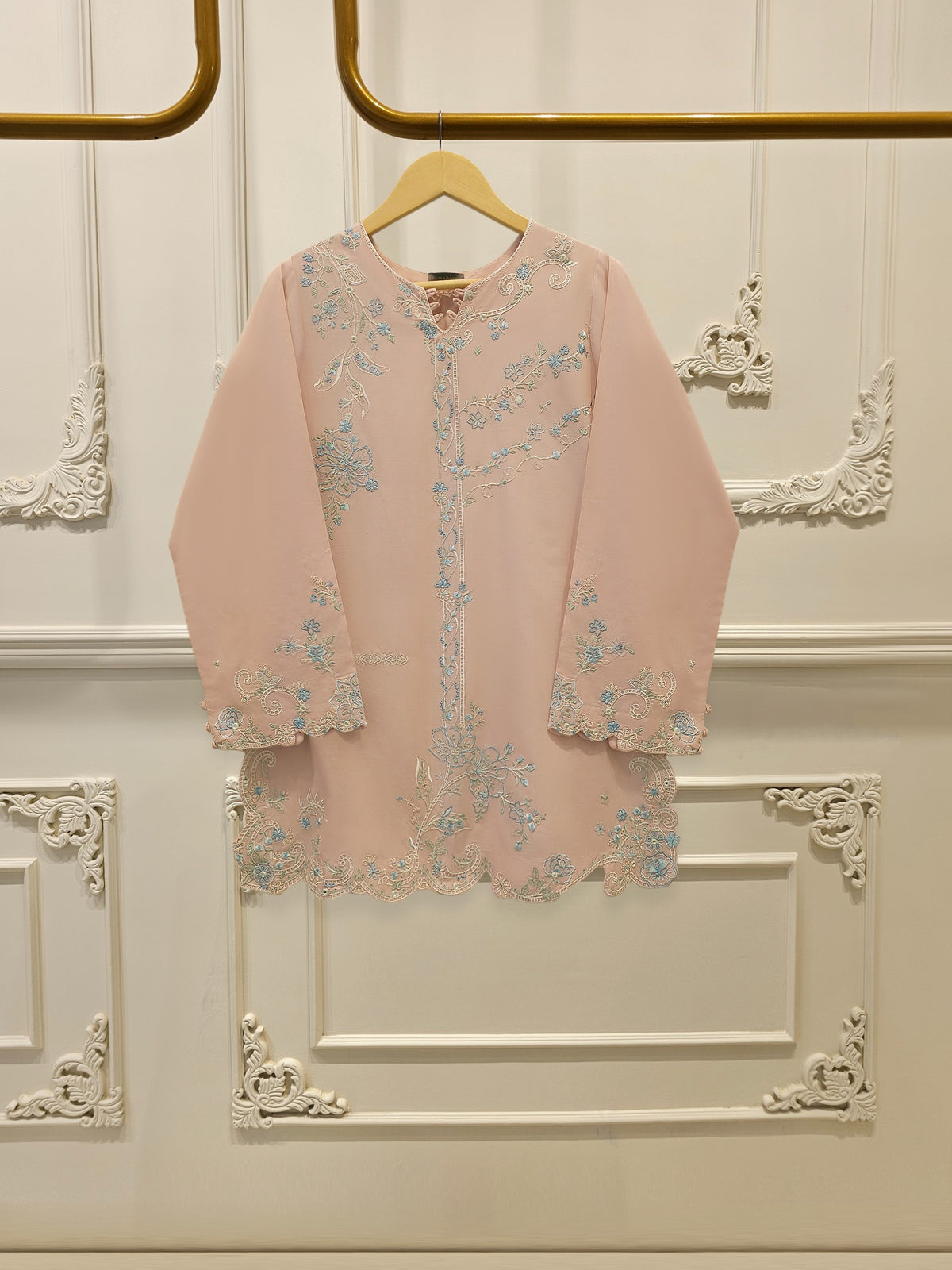 2 Piece - Embroidered Cambric Suit S115613 Main image