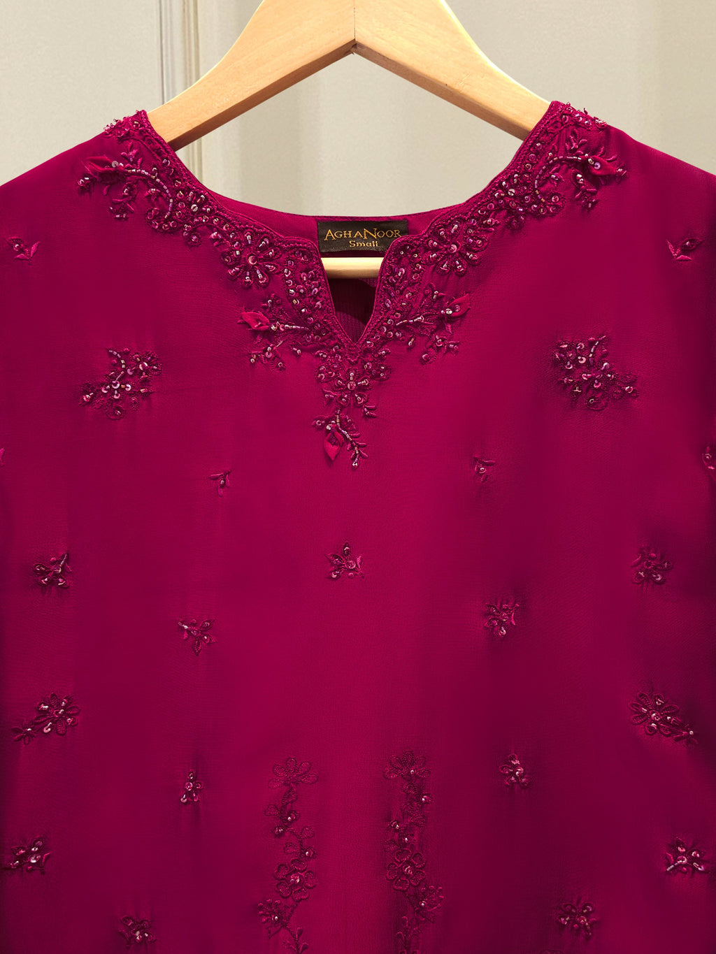 2 Piece- Pure Sheesha Silk Embroidered Suit S115622