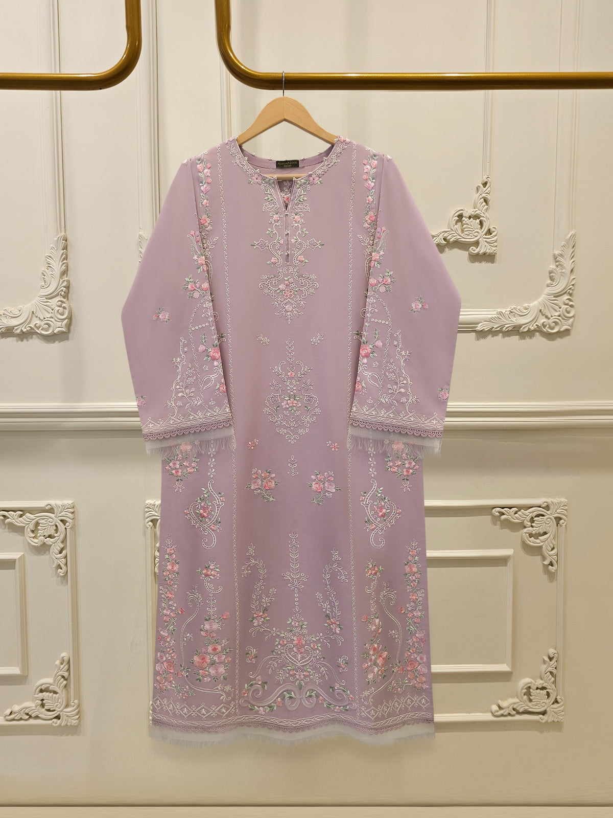 2 Piece - Embroidered Cambric Suit S115588 Main image