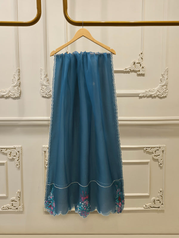 3 Piece - Embroidered Khaddi Silk Suit WS00417