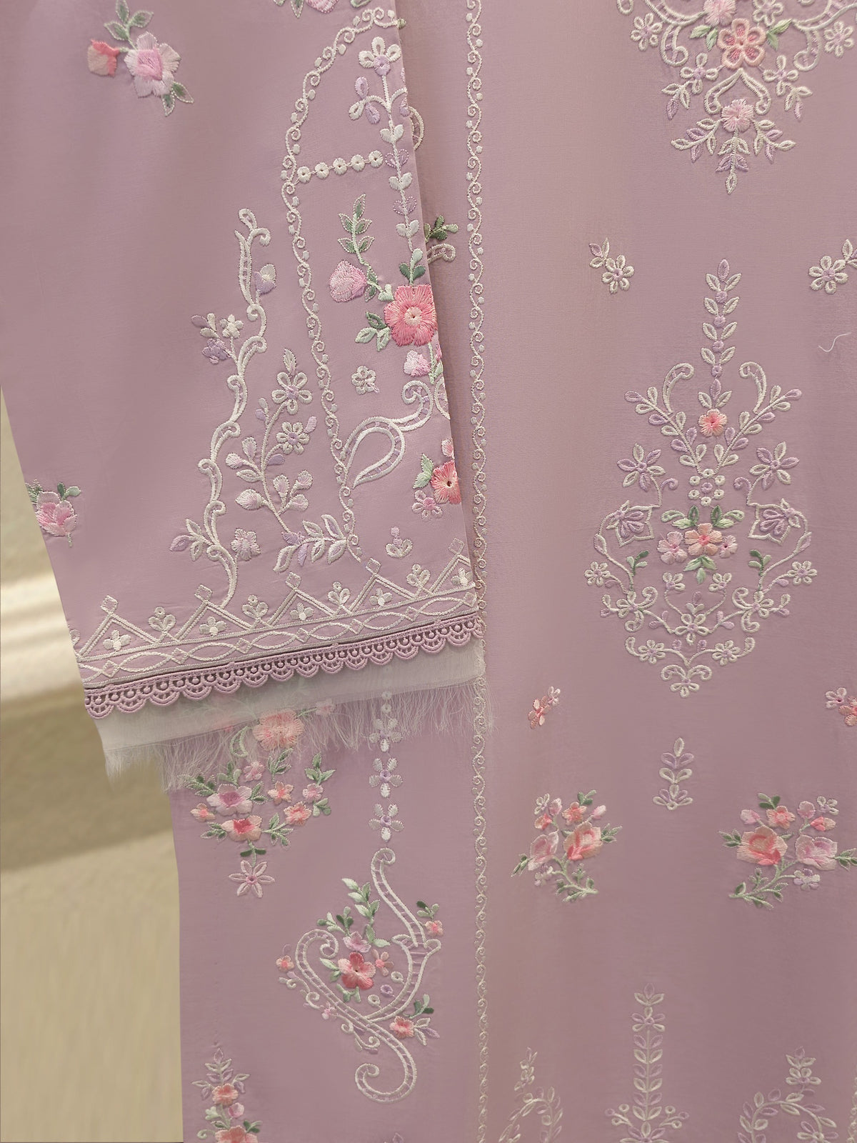 2 Piece - Embroidered Cambric Suit S115588