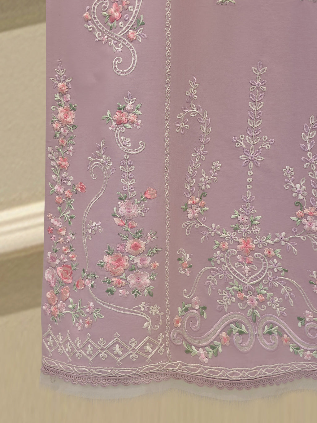 2 Piece - Embroidered Cambric Suit S115588
