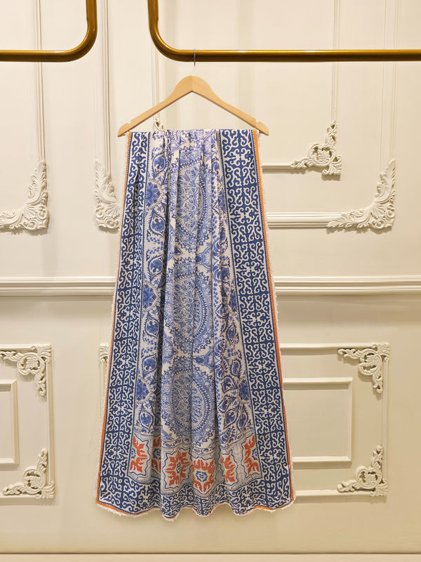 3 Piece- Pure Korean Silk Embroidered Suit S115699