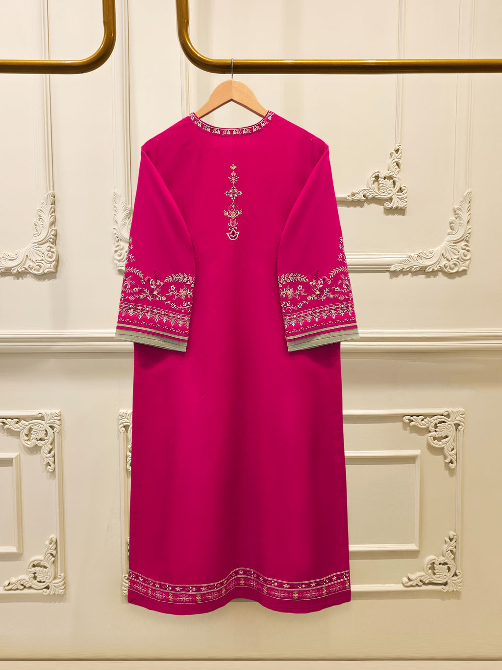 2 Piece - Embroidered Cambric Suit S115684