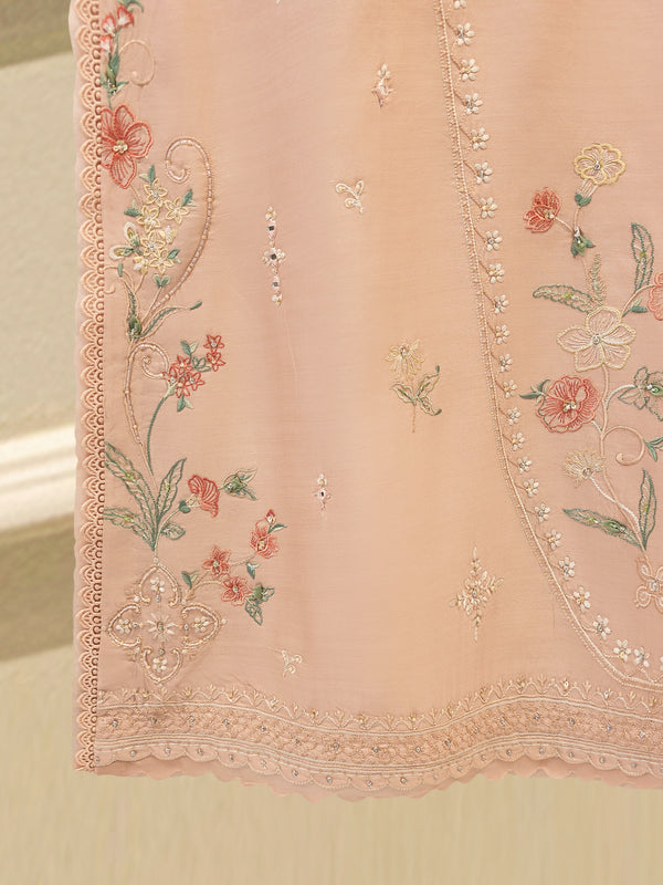 3 Piece - Pure Khaddi Silk Embroidered  Suit S115694