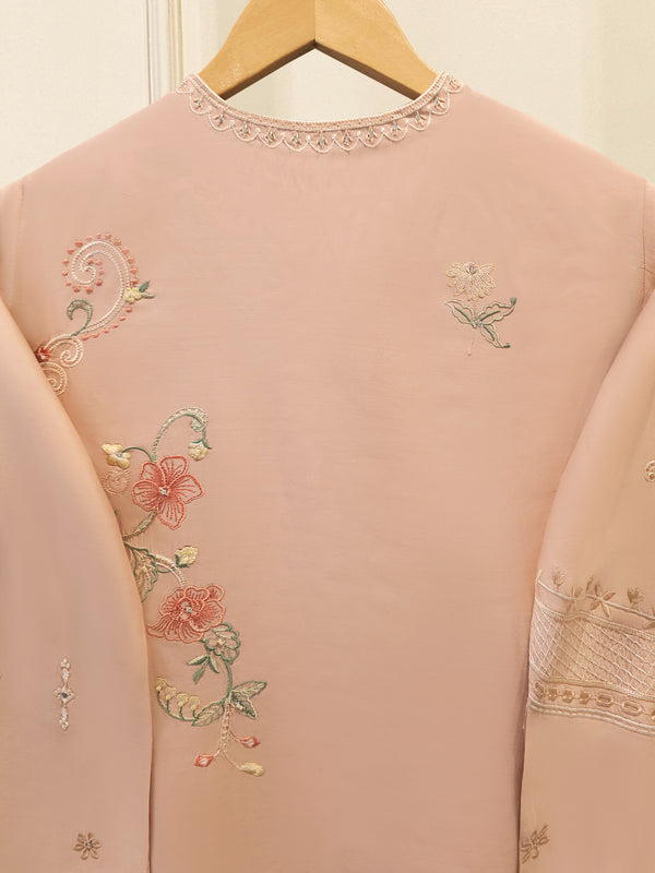 3 Piece - Pure Khaddi Silk Embroidered  Suit S115694