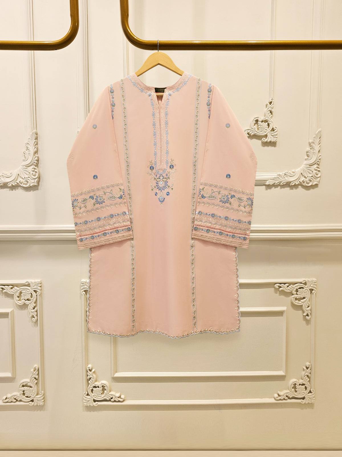 2 Piece - Embroidered Cambric Suit S115678 Main image