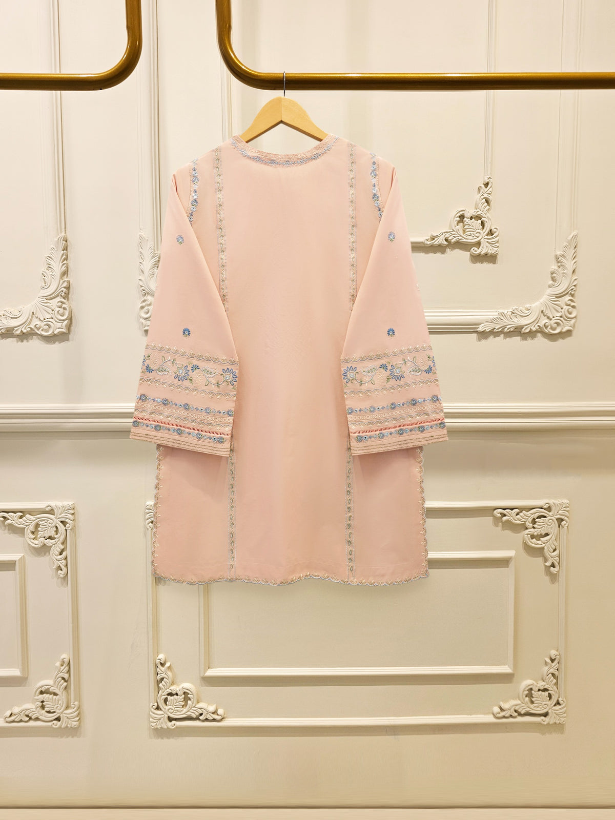 2 Piece - Embroidered Cambric Suit S115678