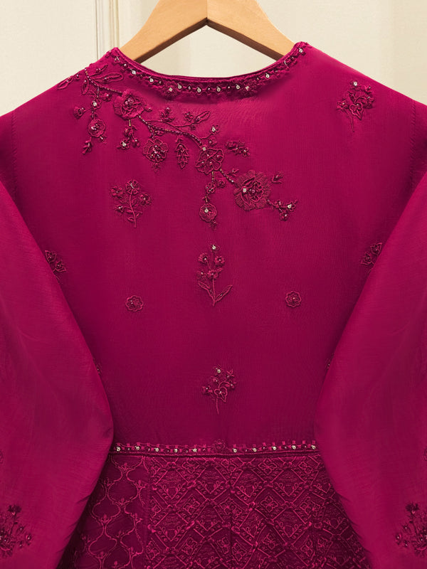 3 Piece - Embroidered Kora Silk Suit S115704