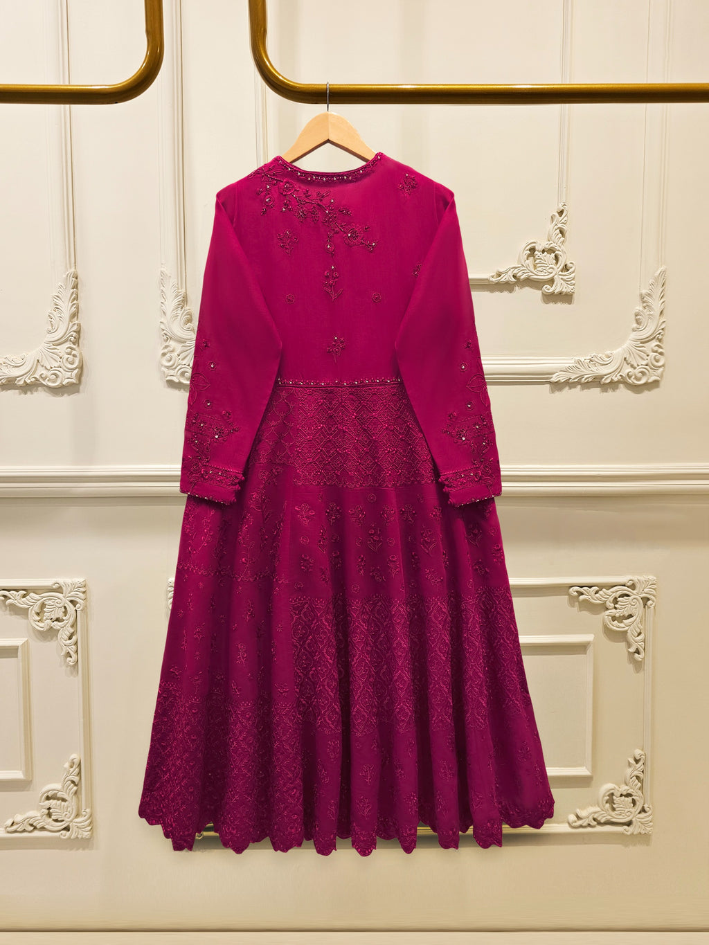 3 Piece - Embroidered Kora Silk Suit S115704