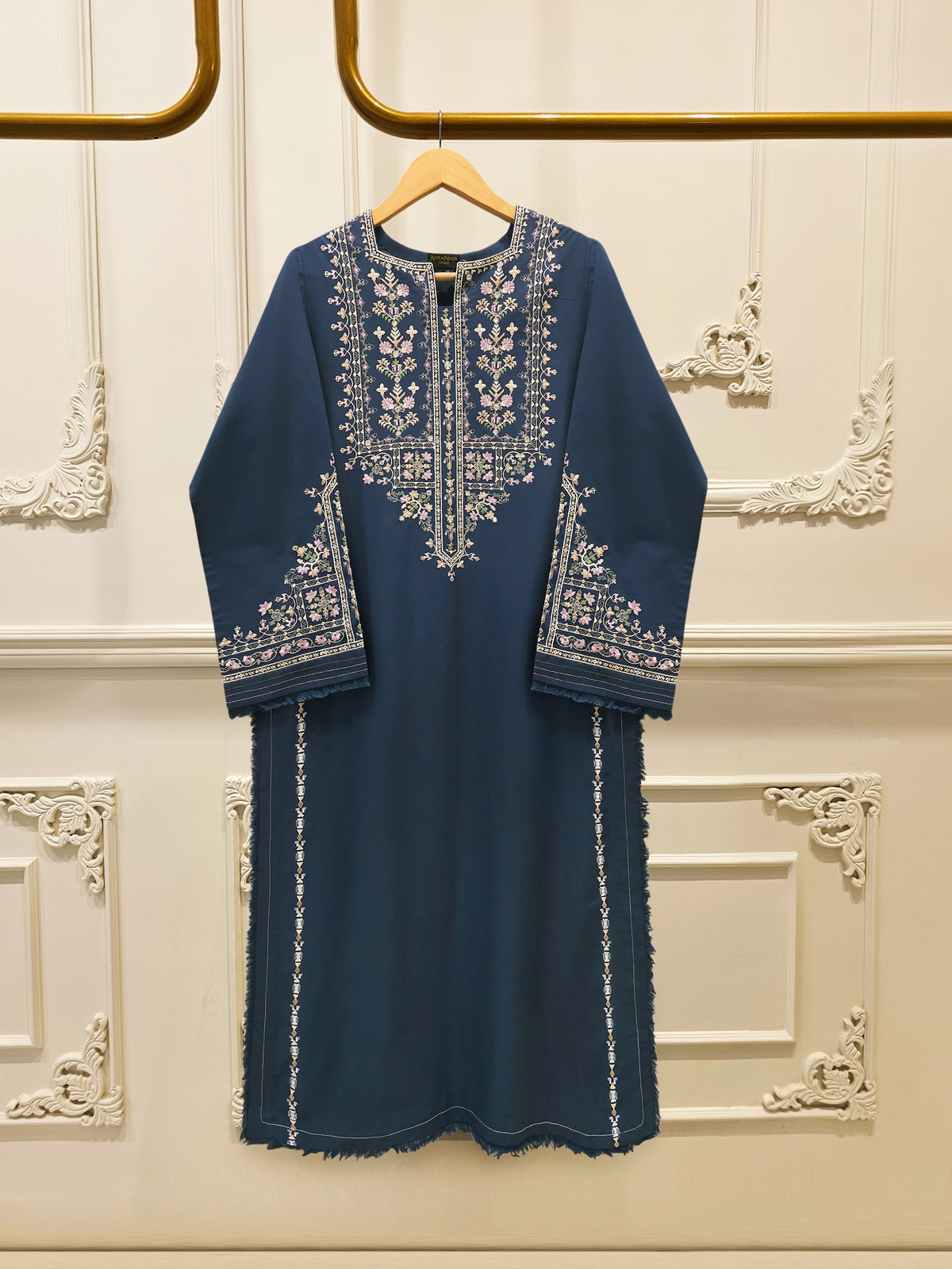 2 Piece - Embroidered Cambric Suit S115688 Main image