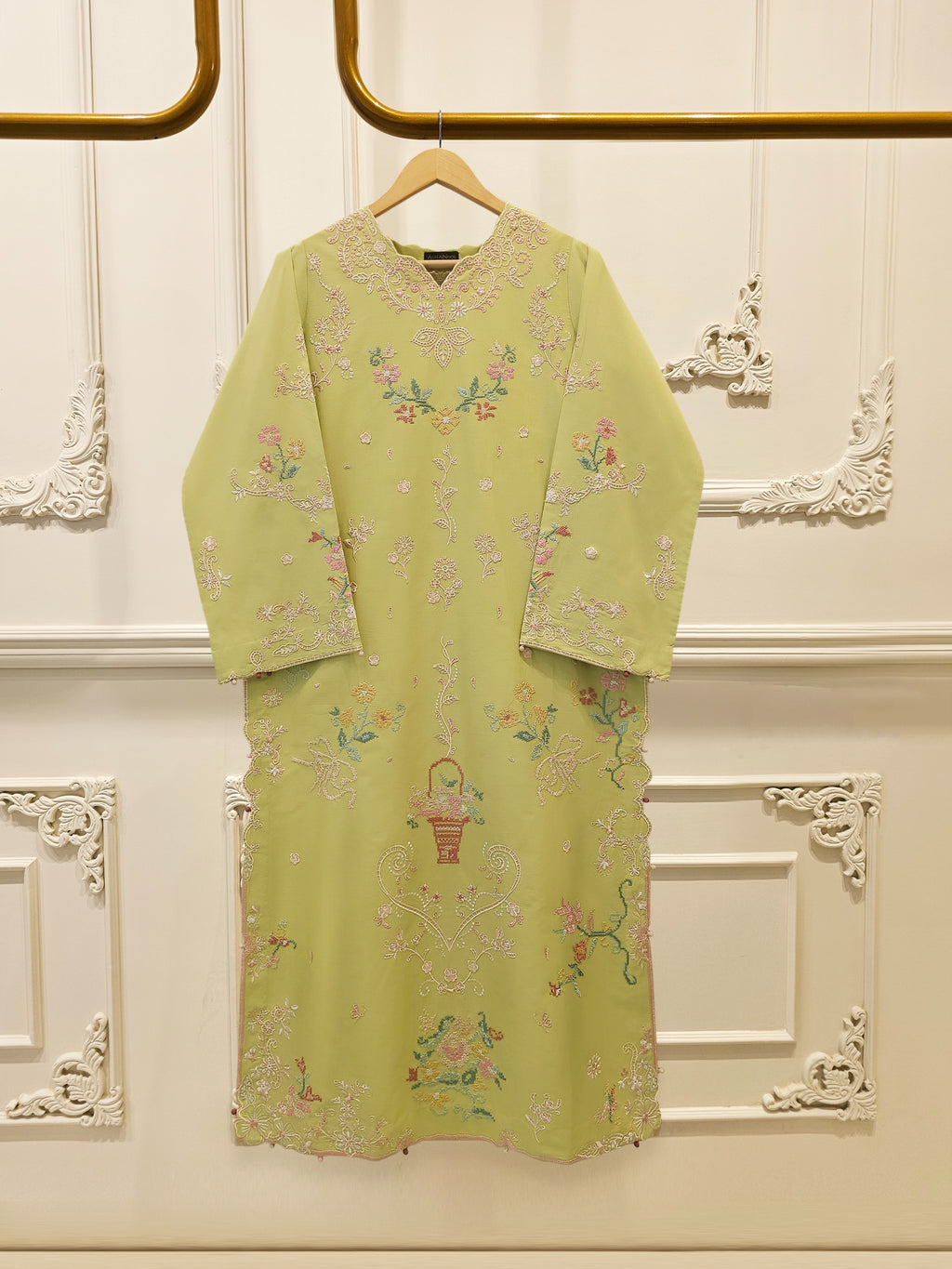 2 Piece - Embroidered Cambric Suit S115696