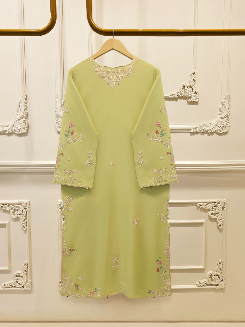 2 Piece - Embroidered Cambric Suit S115696