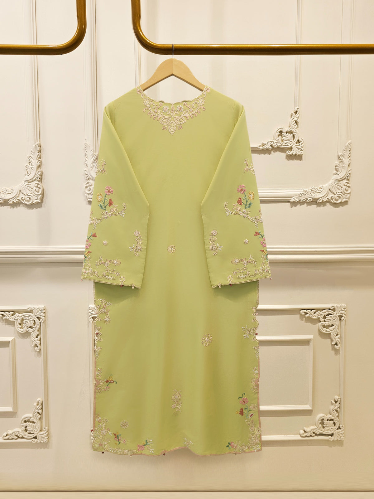 2 Piece - Embroidered Cambric Suit S115696