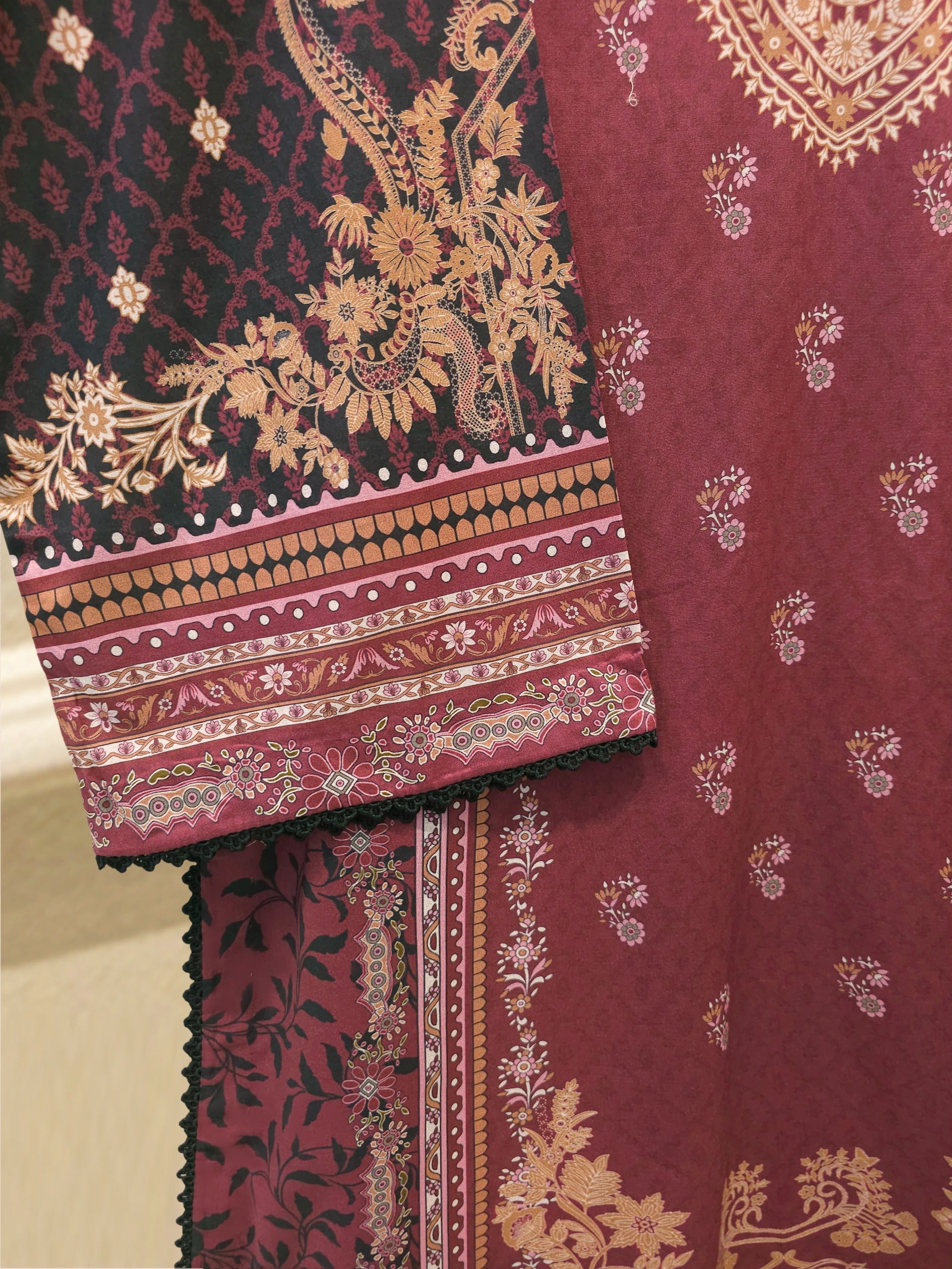 2 Piece - Digital printed Cambric Suit S115691 Secondary image
