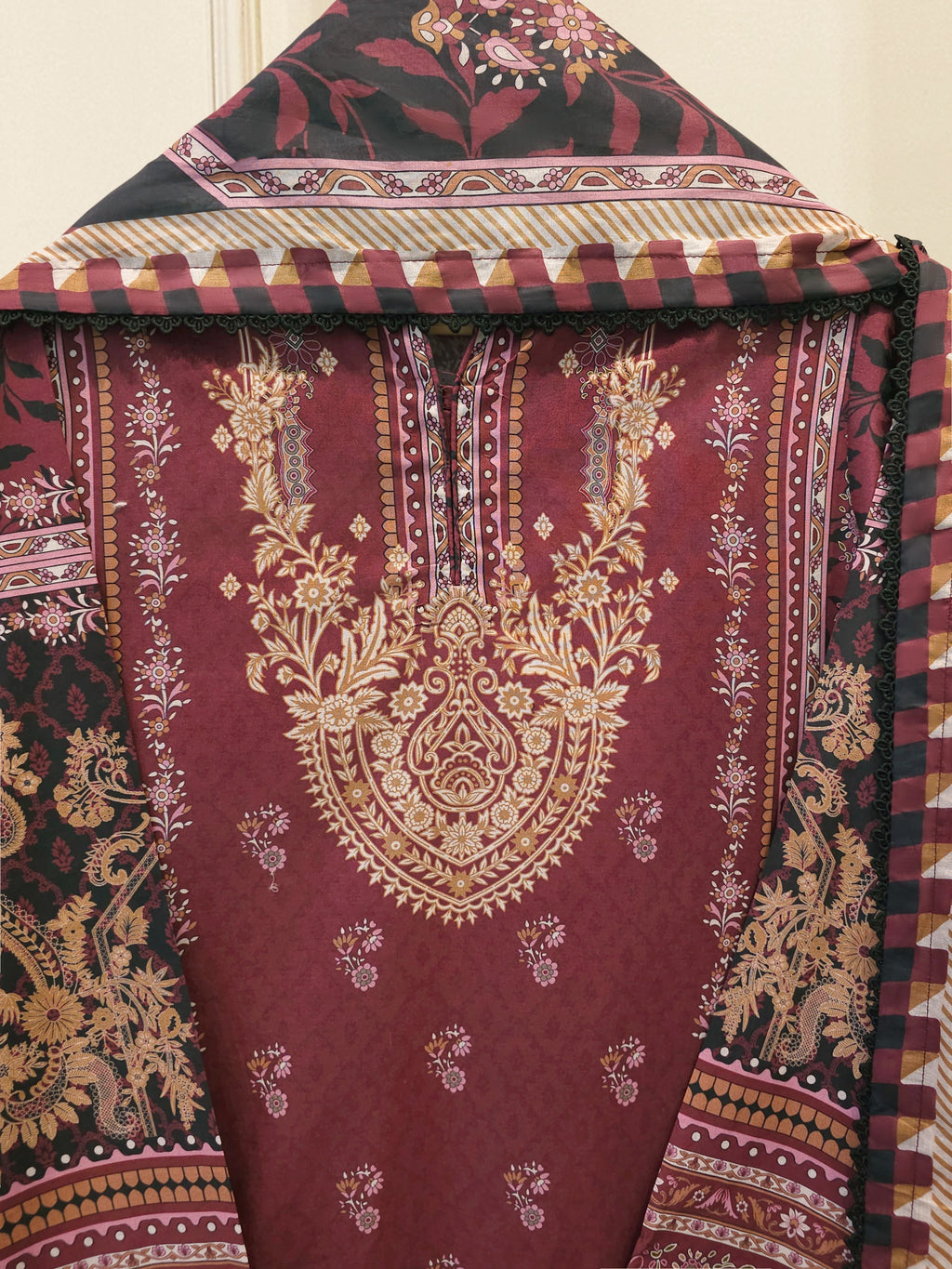 2 Piece - Digital printed Cambric Suit S115691