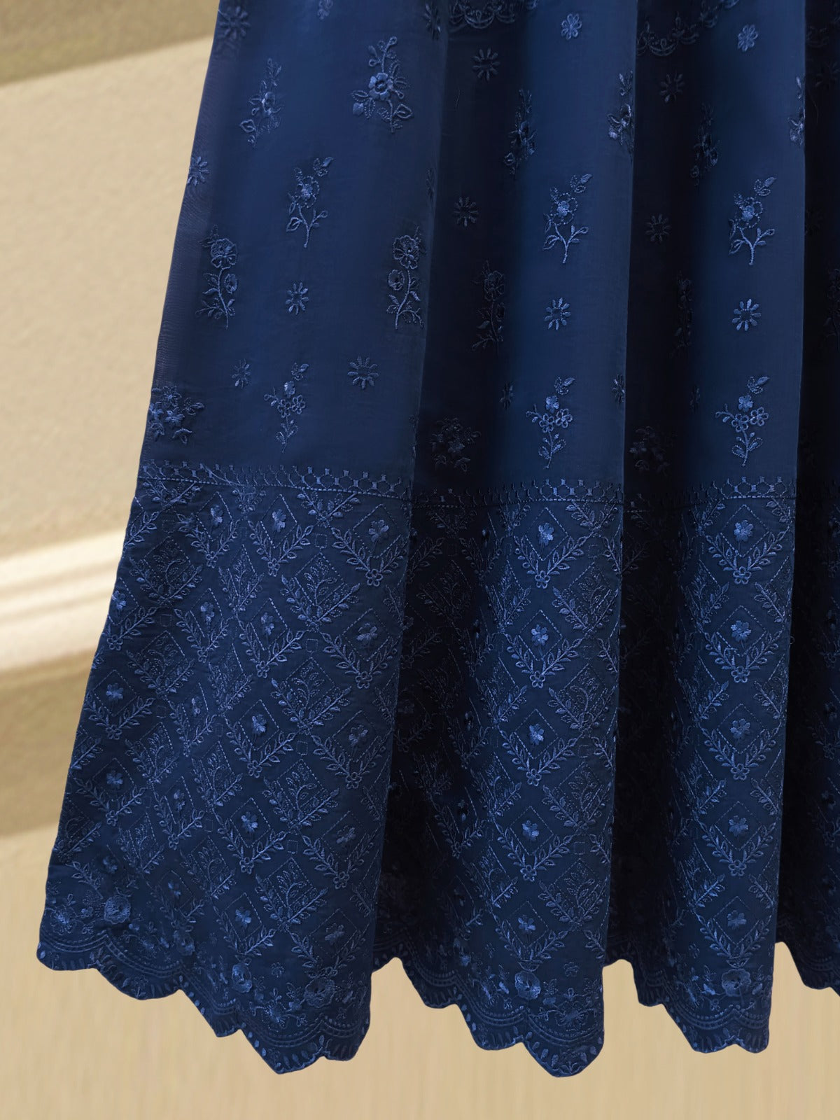 3 Piece - Pure Khaddi Silk Embroidered  Suit S115707 Secondary image