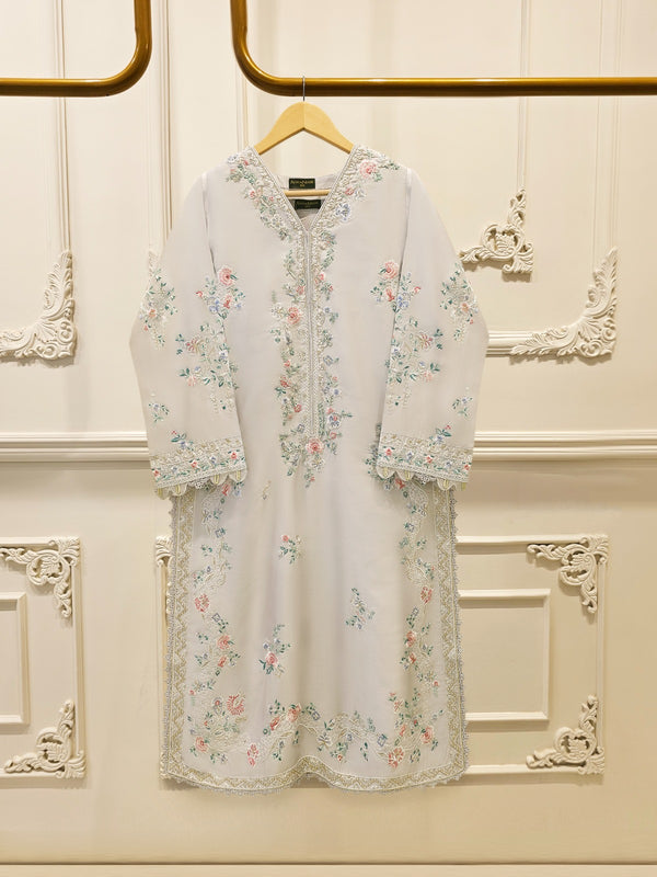 2 Piece- Pure Sheesha Silk Embroidered Suit S115708
